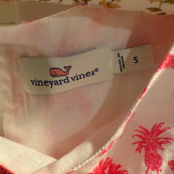 Vineyard Vines cotton linen dress with lining - Picture 2 of 2